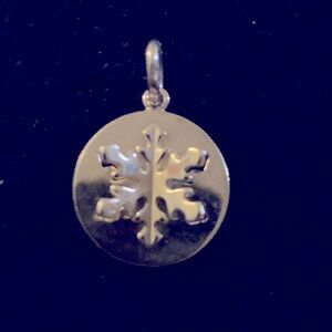 Authentic Tiffany & Co 925 sterling silver snowflake three dimensional charm